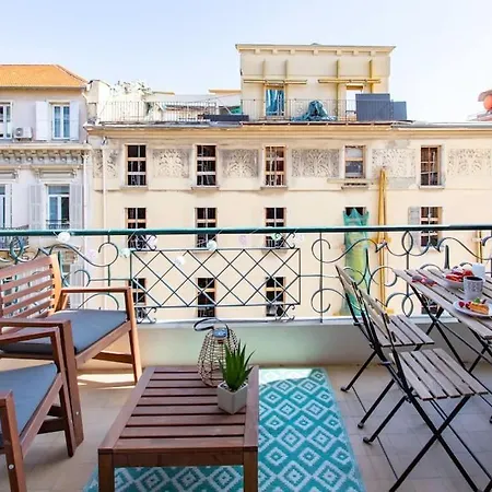 L53 1br Des Postes, Place Massena Terrace & Ac Apartment Nice